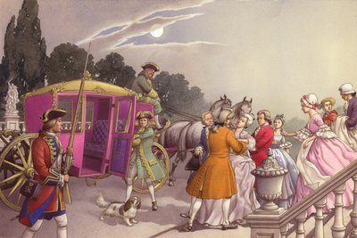 Princess Augusta, About to Give Birth, Was Bundled into a Coach by Pat (1907-95) Nicolle