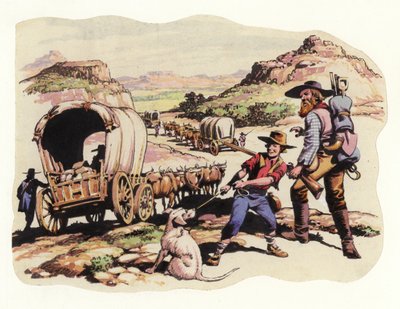 The Great Trek of 1835-1837 by Pat (1907-95) Nicolle