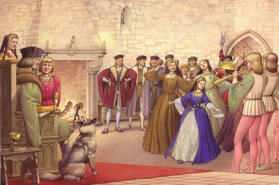 A Party Followed the Arrival of Catherine of Aragon in England to be Married by Pat (1907-95) Nicolle