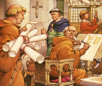 Compilation of the Domesday Book by Pat (1907-95) Nicolle