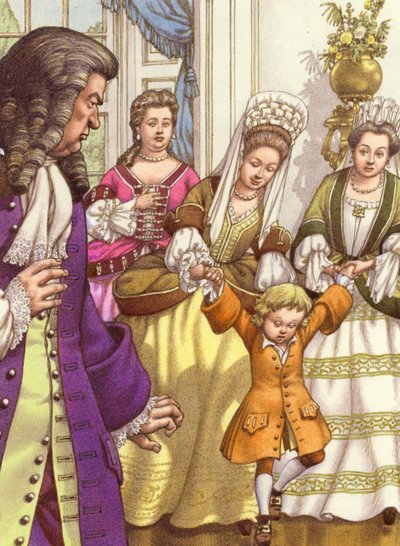 Prince William was unable to walk unaided at the age of five by Pat (1907-95) Nicolle