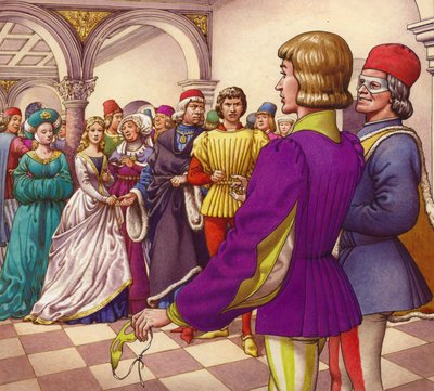 Romeo and Juliet by Pat (1907-95) Nicolle