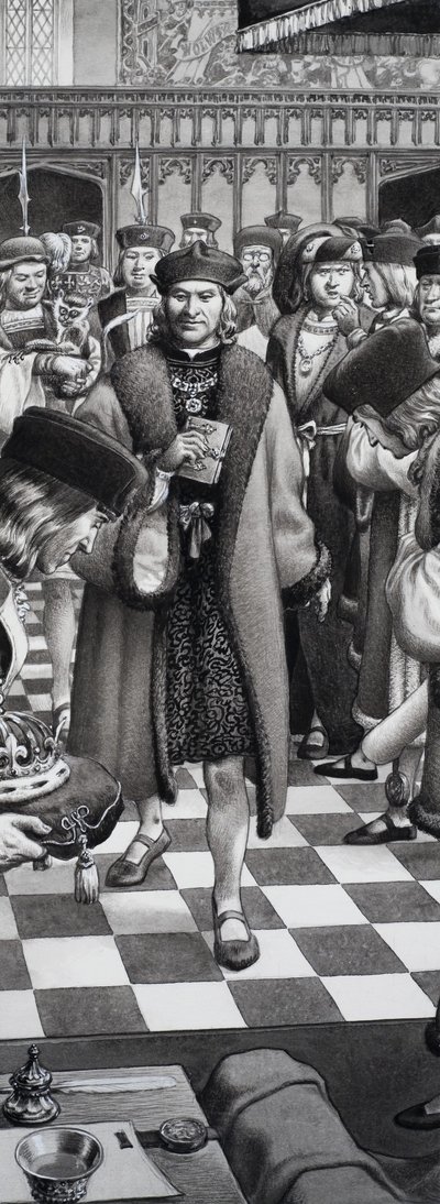 Unidentified Historical Scene by Pat (1907-95) Nicolle