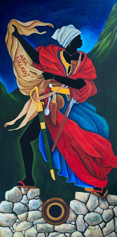 Marie Jeanne Lamartiniere at the Fort by Patricia Brintle