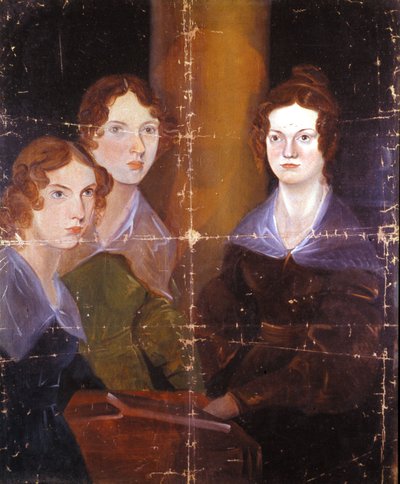 Portrait of the Three Bronte Sisters: Charlotte Bronte, Emily Bronte, and Anne Bronte by Patrick Branwell Bronte