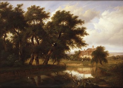 Cottages on the Brent by Patrick Nasmyth