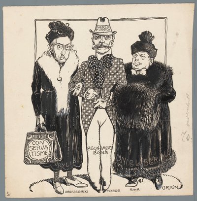 Fusion of Liberal Parties by Patricq Kroon (signed by artist)