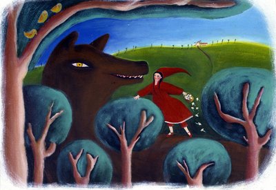 Illustration for Little Red Riding Hood by Patrizia La Porta