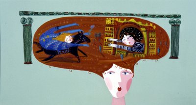 Young Girl Dreaming of Prince Charming by Patrizia La Porta