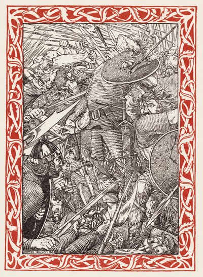 Death of King Harold by Patten (after) Wilson