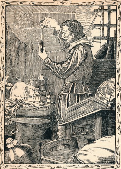 Guy Fawkes Preparing The Slow Match, 1902 by Patten Wilson