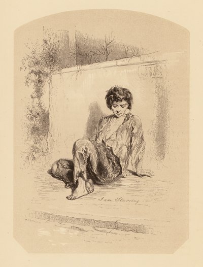 Gavarni in London: The Street Beggar by Paul (after) Gavarni