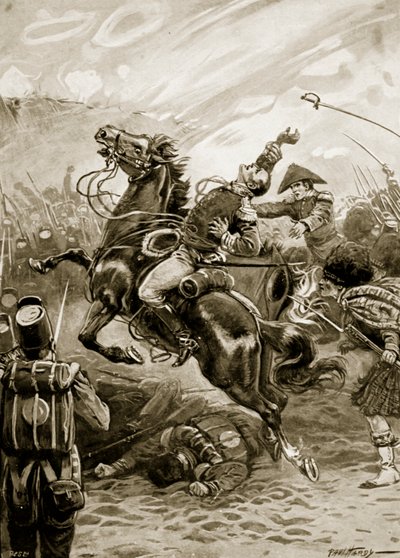Death of Sir Edward Pakenham, illustration from 