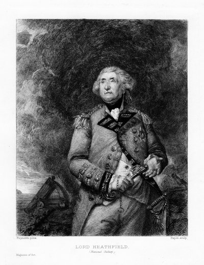 George Augustus Eliott, Lord Heathfield by Paul Adolphe Rajon