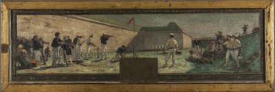 Sketch for the Arcueil-Cachan town hall: Shooting (in 1888) by Paul Albert Baudouin