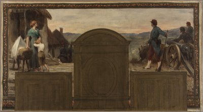 Sketch for the town hall of Saint-Maur-des-Fossés: Maternity and Homeland - The Defense of the Homeland by Paul Albert Baudouin