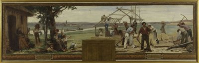 Sketch for the Town Hall of Saint Maur-des-Fossés: Family and Work by Paul Albert Baudouin