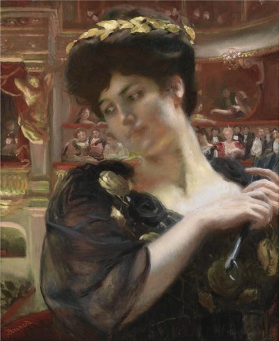 Portrait of the actress Gabrielle Réjane by Paul Albert Besnard