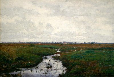A Brook on the Moor near Dachau by Paul Baum