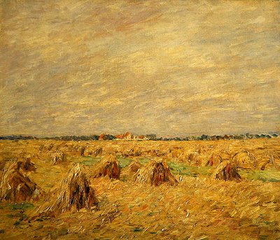 Harvested Fields in a Flat Landscape by Paul Baum