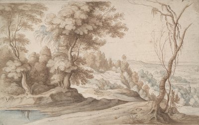 Landscape with Trees and View into a Valley by Paul Bril
