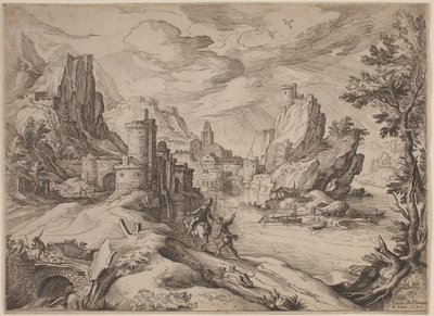 River Landscape with Travelers by Paul Bril