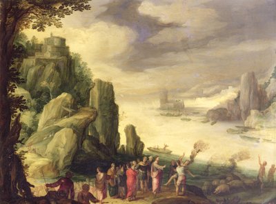 Christ casting out devils by Paul Bril