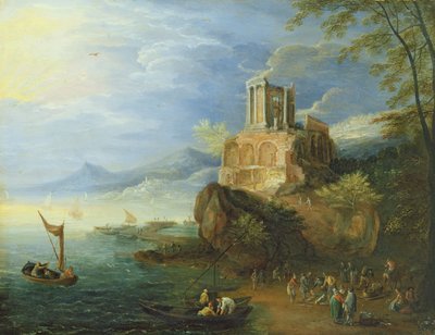 Sea Coast with the Temple of Vesta by Paul Bril