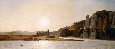 Sunrise on the Banks of the Durance at Mirabeau by Paul Camille Guigou