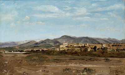 Village of Lauris, in Vaucluse on the Banks of the River Durance by Paul Camille Guigou