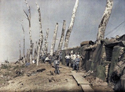 The French line at Het Sas in an area devastated by artillery fire, Belgium, September 10, 1917 by Paul Castelnau