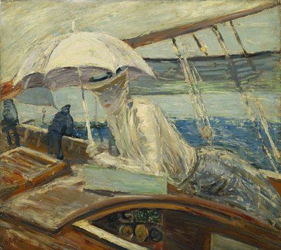 Ms. Helleu at Sea, Yacht Bird by Paul Cesar Helleu