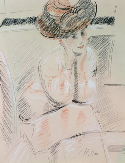 Portrait of a lady by Paul Cesar Helleu