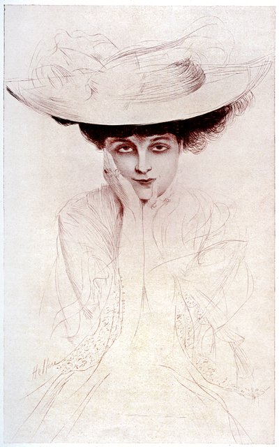 Portrait of the Countess of Noailles by Paul Cesar Helleu