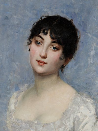 Young Lady in White by Paul Cesar Helleu