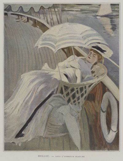 Under the White Umbrella by Paul Cesar after Helleu