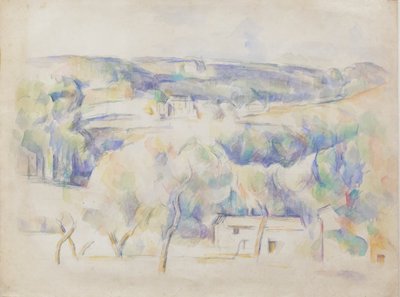 House and grove by Paul Cézanne