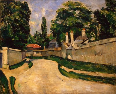 Houses Along a Road, c.1881 by Paul Cézanne