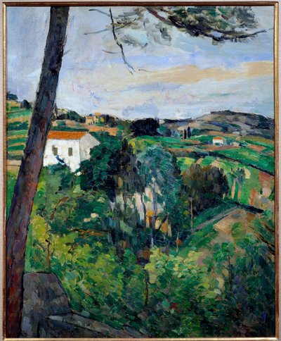 Landscape with Red Roofs or Pine at l
