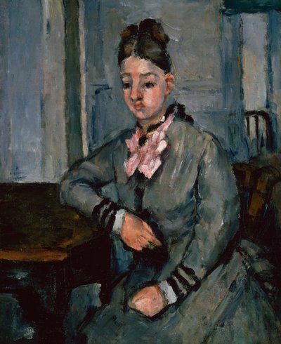 Madame Cezanne Leaning on a Table, c.1873 by Paul Cézanne