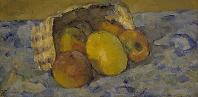 Overturned Basket of Fruit, c.1877 by Paul Cézanne