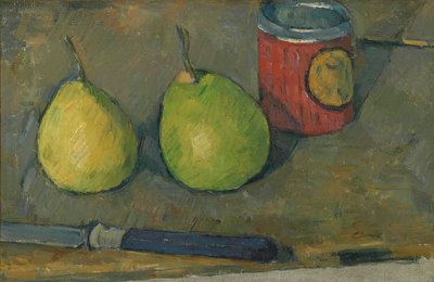 Pears and knife by Paul Cézanne
