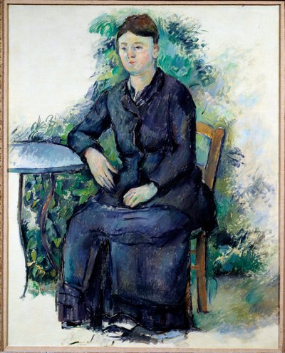 Portrait of Madame Cezanne in a Garden by Paul Cézanne