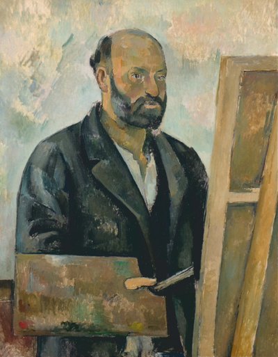 Self-Portrait with Palette, c.1890 by Paul Cézanne