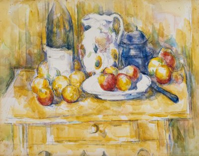 Still Life with Apples on a Sideboard by Paul Cézanne