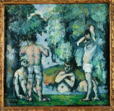 The five bathers by Paul Cezanne