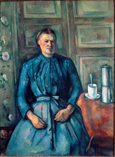 The Woman with the Coffee Maker by Paul Cézanne