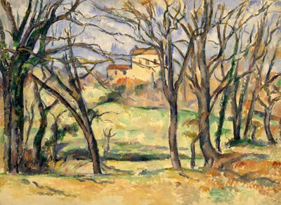 Trees and Houses Near the Jas de Bouffan by Paul Cézanne