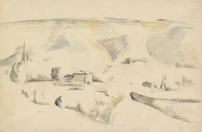 A View across a Valley by Paul Cézanne