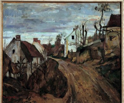 A Village Road to Auvers-sur-Oise by Paul Cézanne